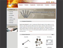 Tablet Screenshot of phi-tool.com